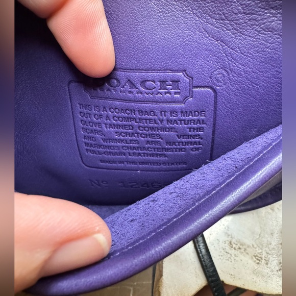 Coach - VINTAGE HADLEY - USA - EXCELLENT CONDITION - Purple - Picture 4 of 8